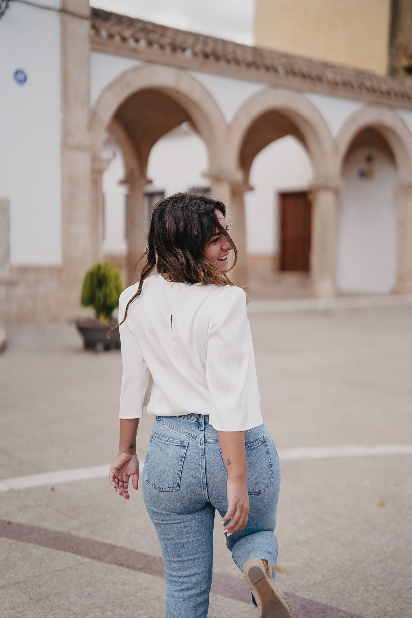 Blusa NUBE SATINADA