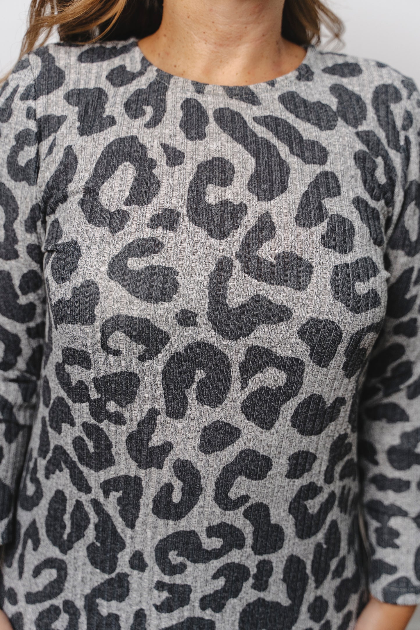 Vestido MODIGLIANI animal print Gris