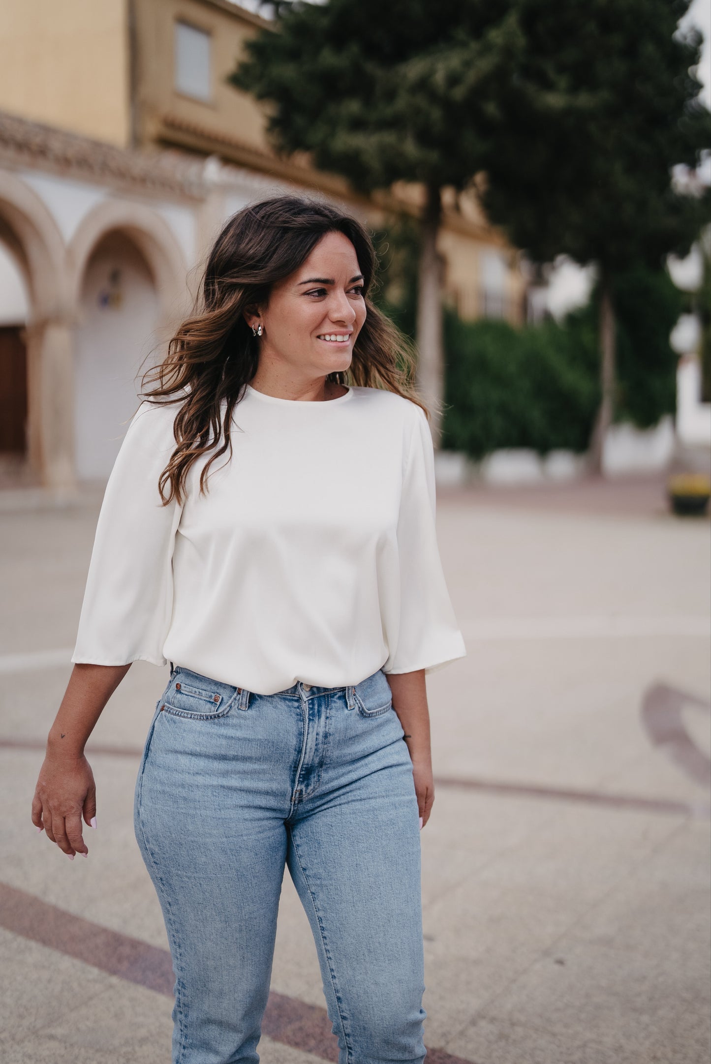Blusa NUBE SATINADA