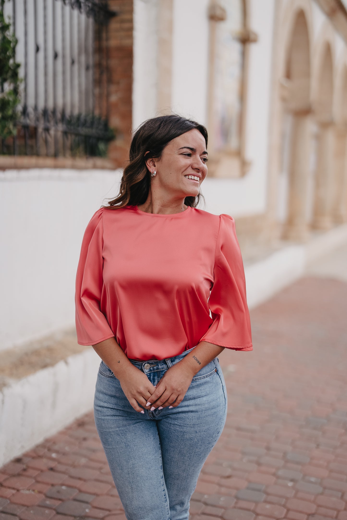 Blusa NUBE SATINADA