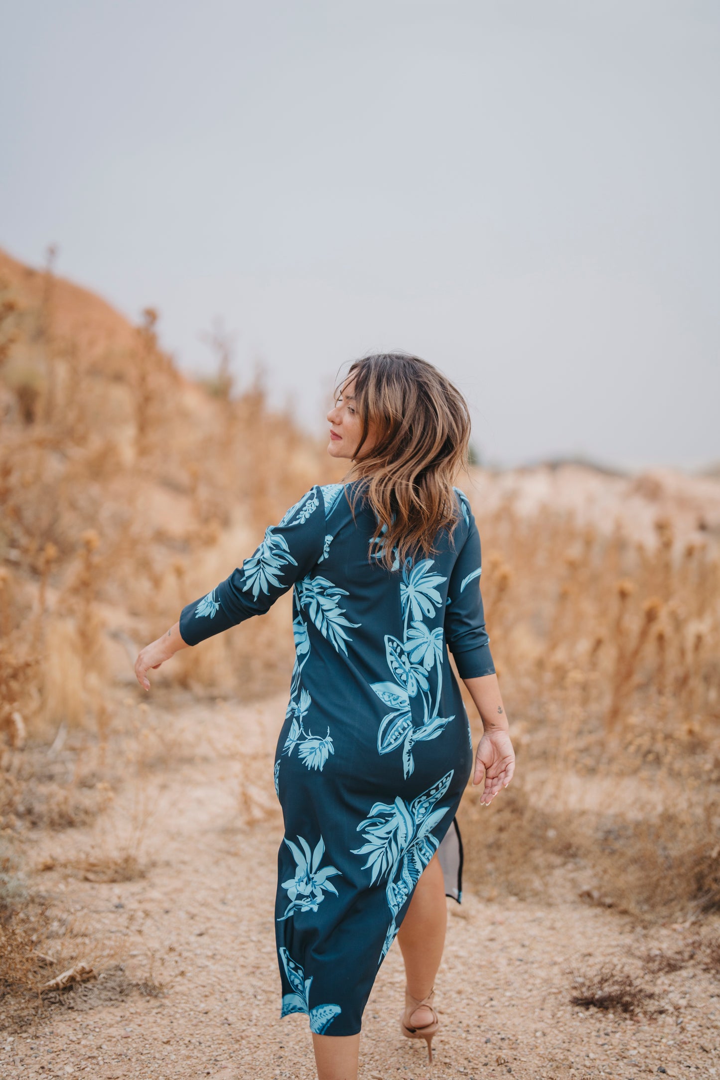 Vestido SAHARA tonos azules