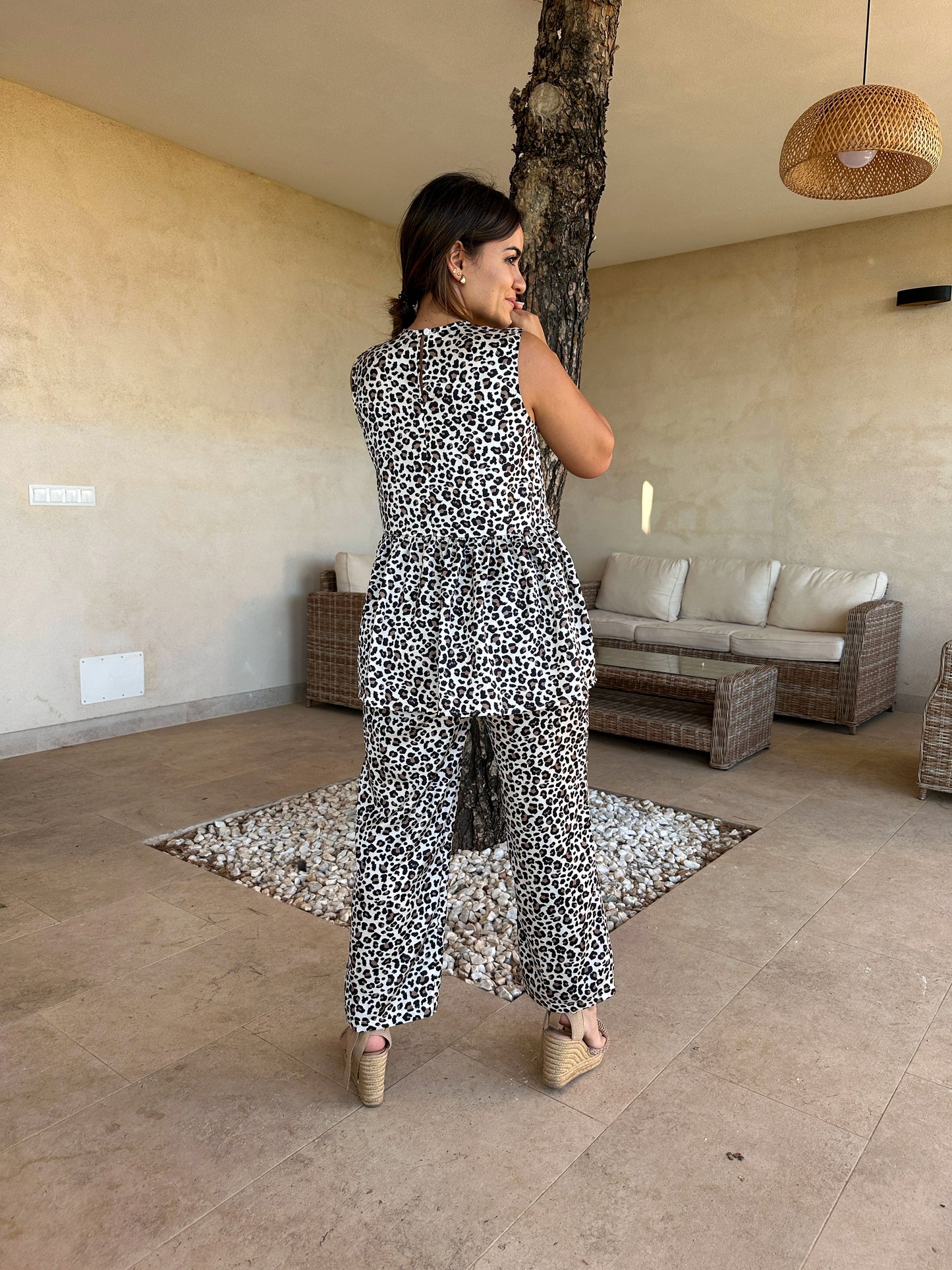 Conjunto DIKIM animal print Con top