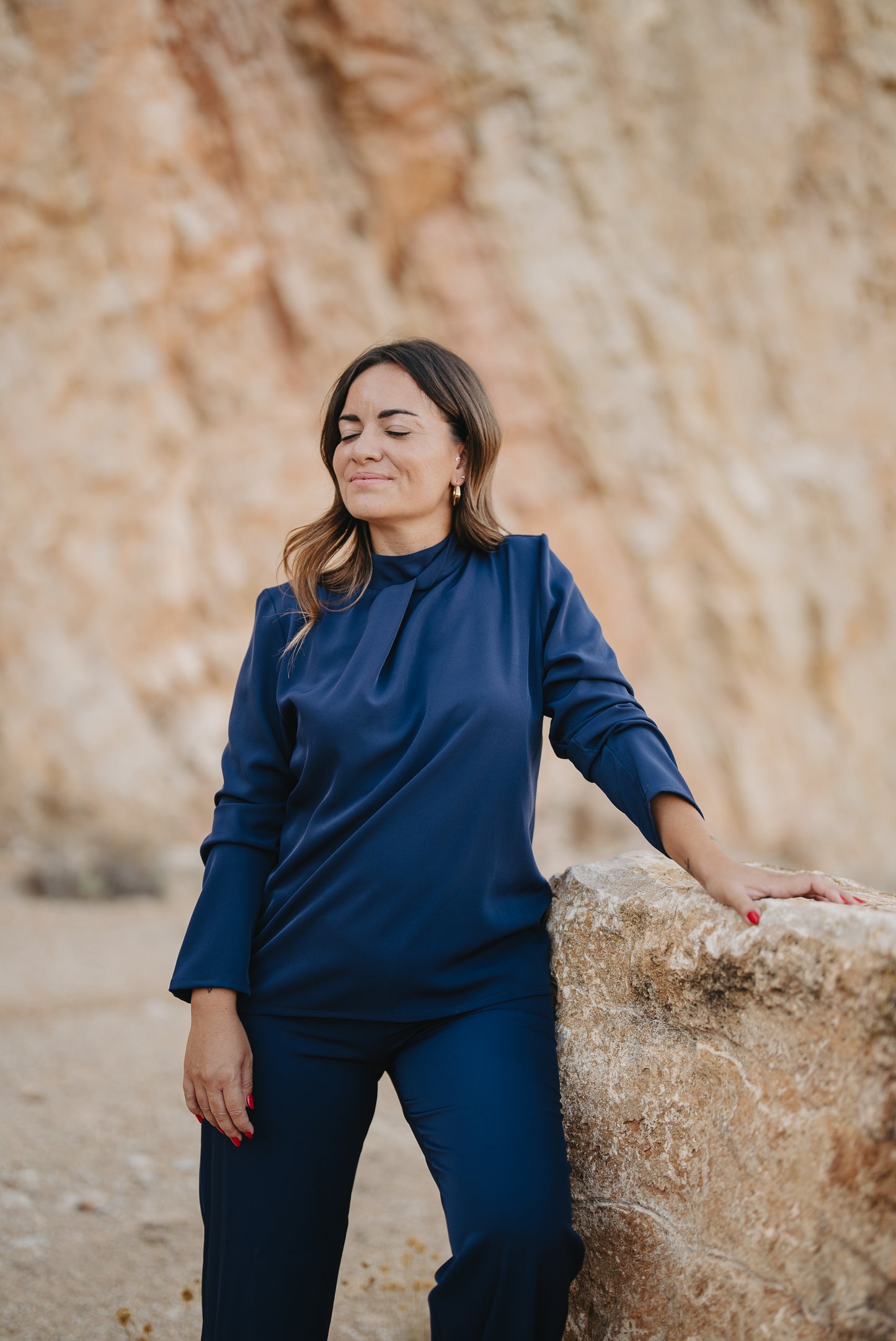 Blusa Nuba Azul navy