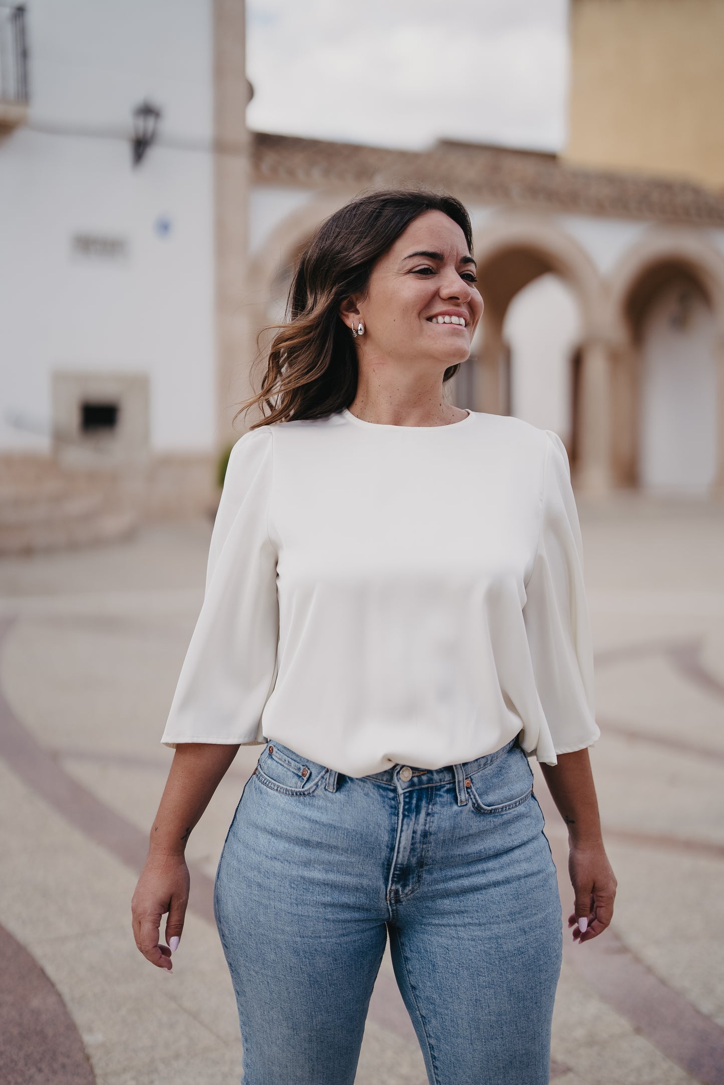 Blusa NUBE SATINADA