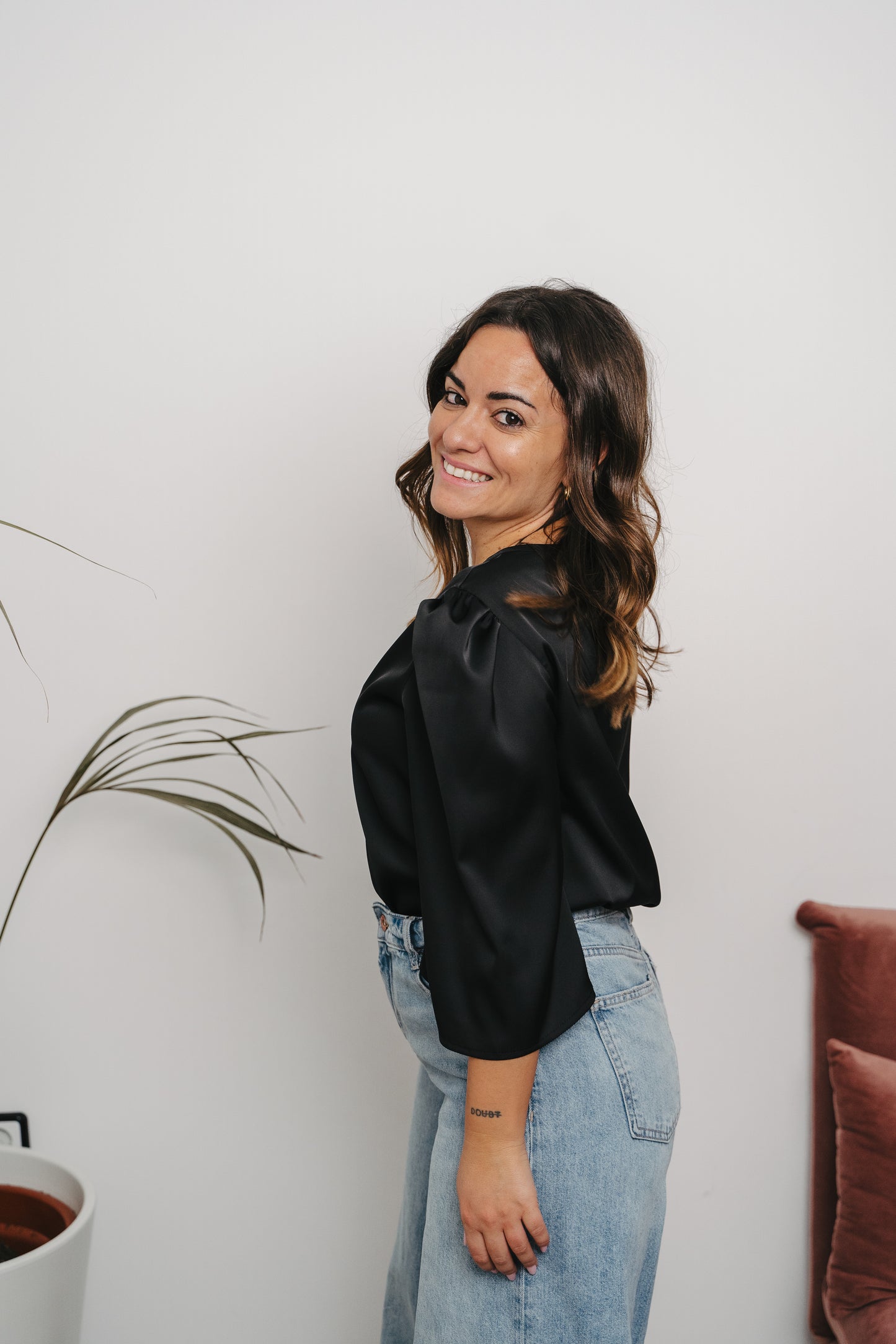 Blusa NUBE SATINADA