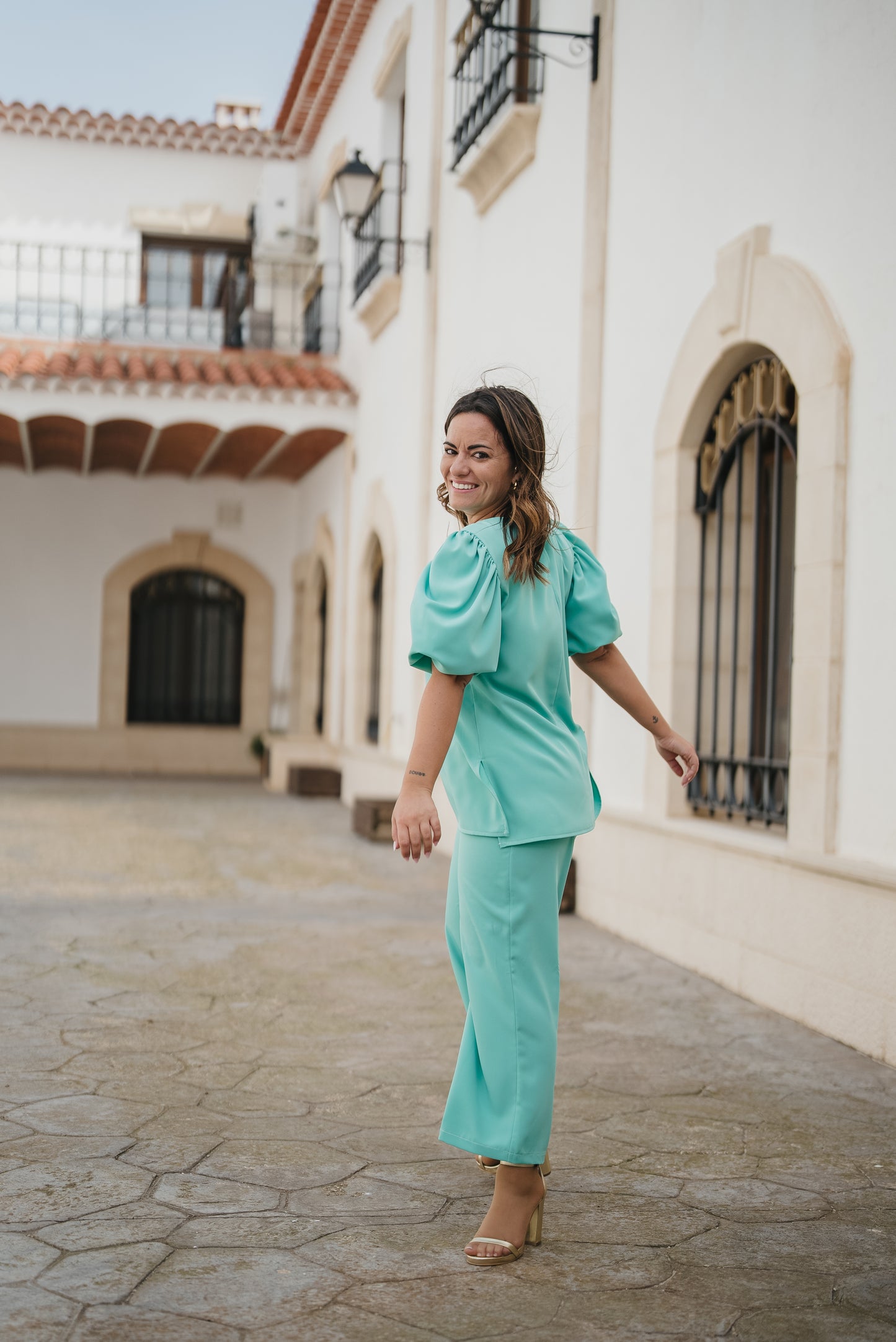 conjunto SUBIRAT verde agua