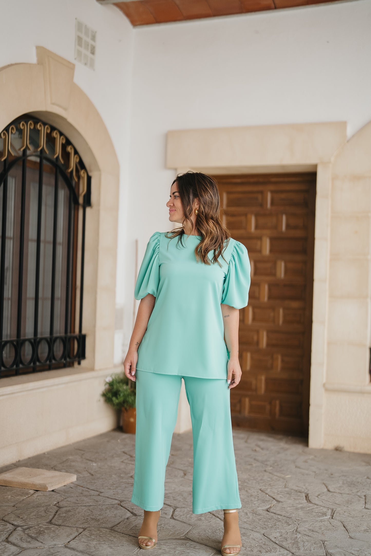 conjunto SUBIRAT verde agua