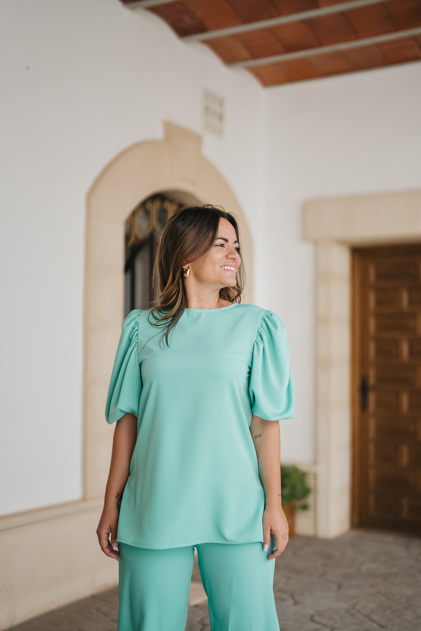 conjunto SUBIRAT verde agua