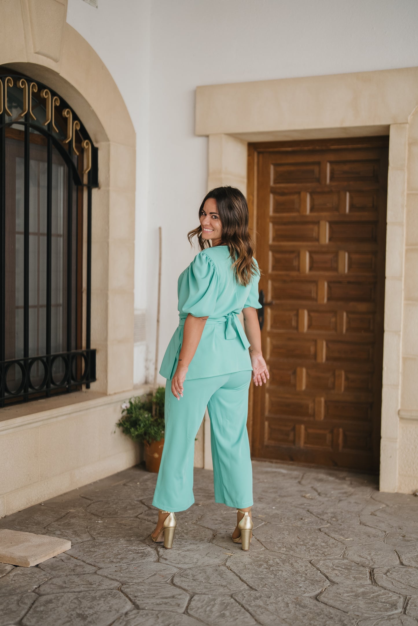conjunto SUBIRAT verde agua