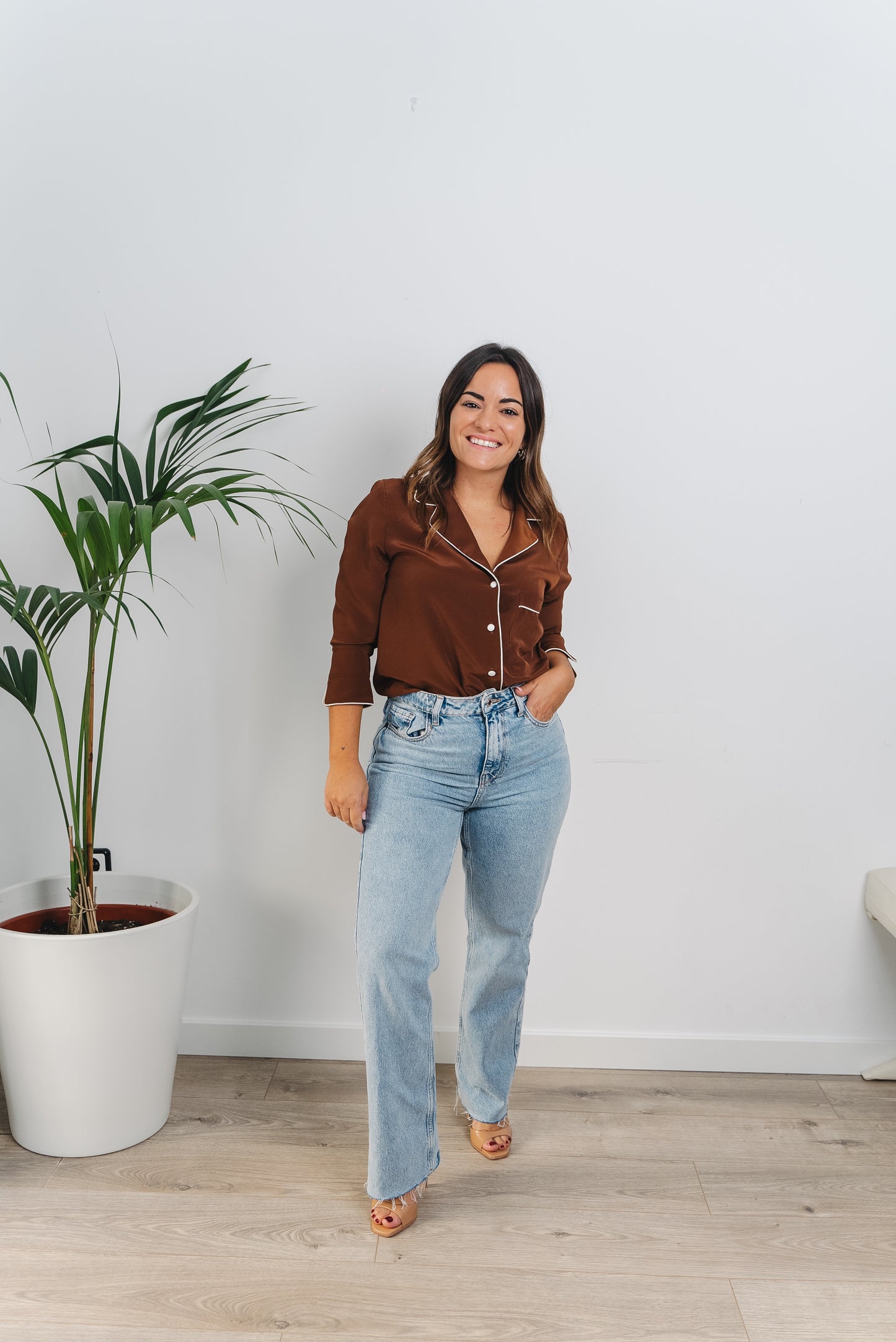 Camisa ATENAS CHOCOLATE