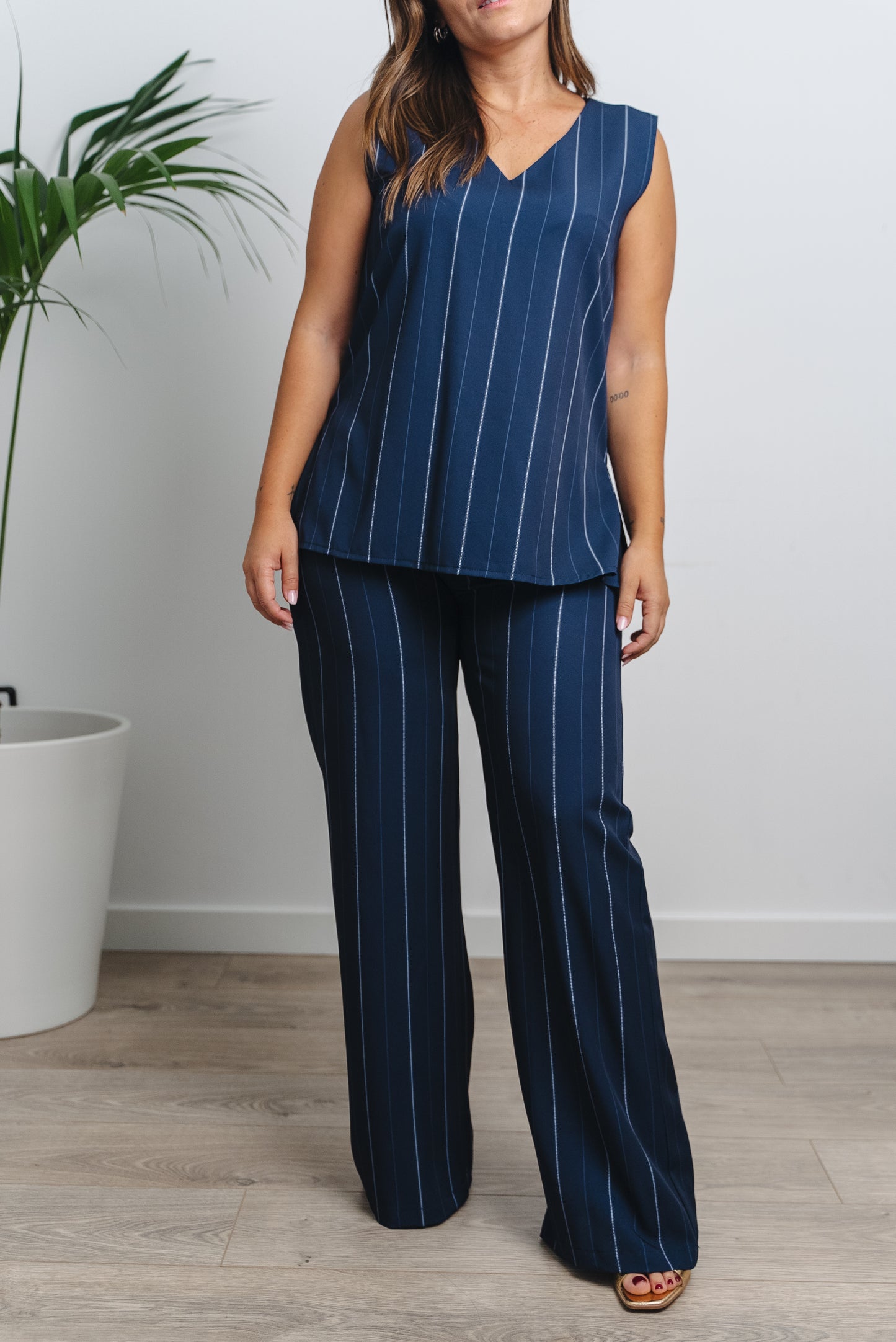 Conjunto WÓLOF Rayas blancas