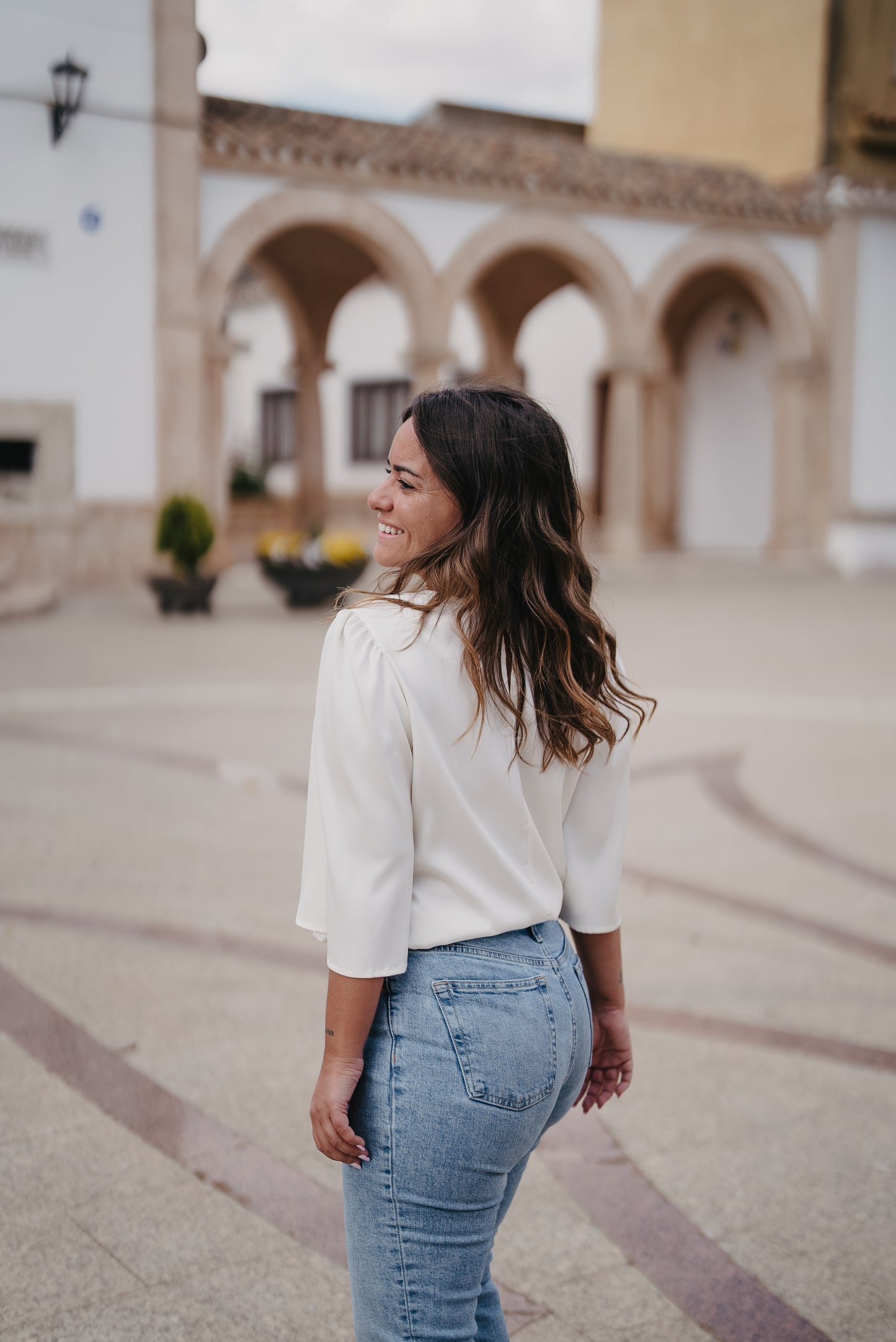 Blusa NUBE SATINADA