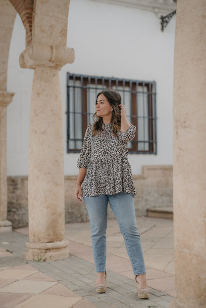 Blusa DIKIM estampado animal print