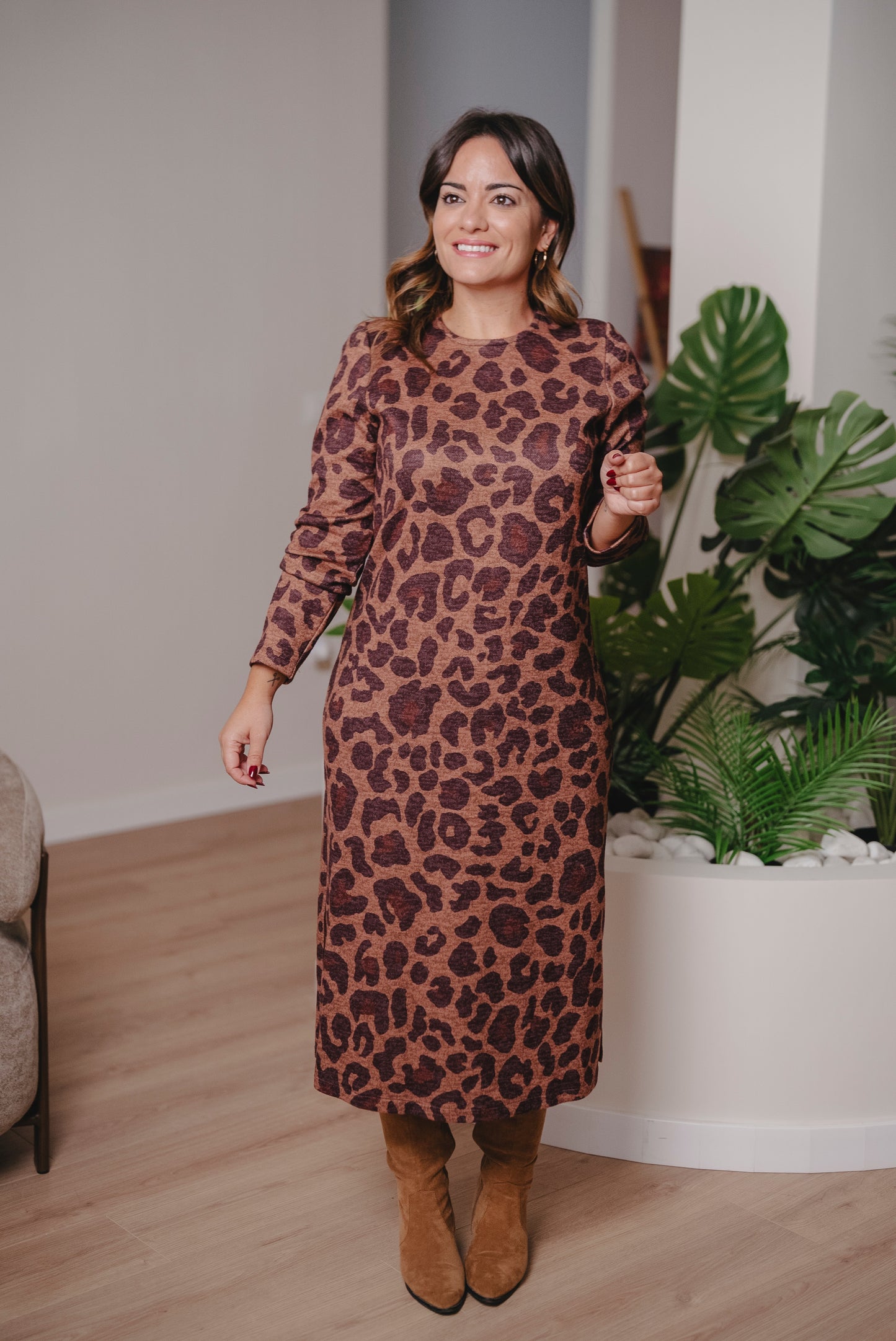 Vestido MODIGLIANI choco