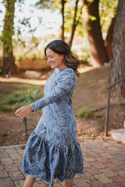 Vestido VESUBIO azul