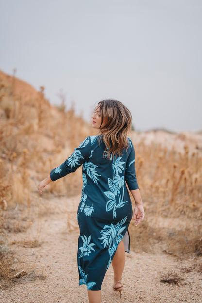 Vestido SAHARA tonos azules