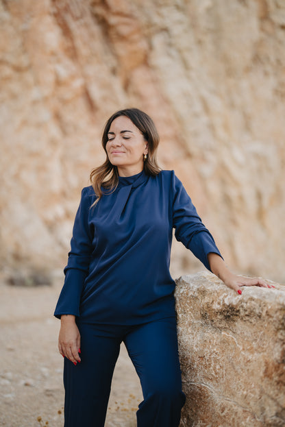 Blusa Nuba Azul navy