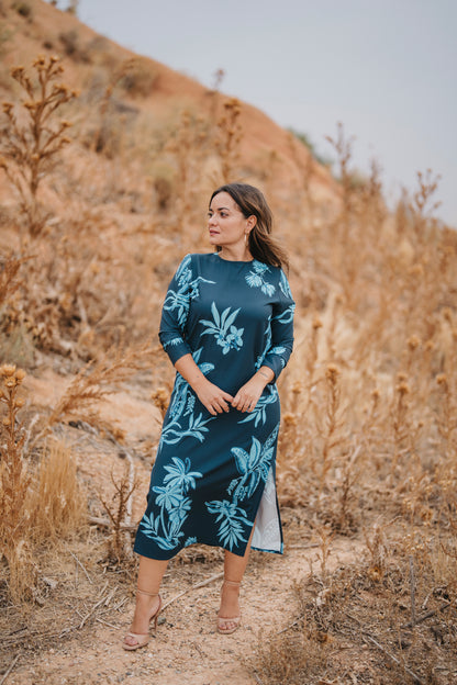 Vestido SAHARA tonos azules