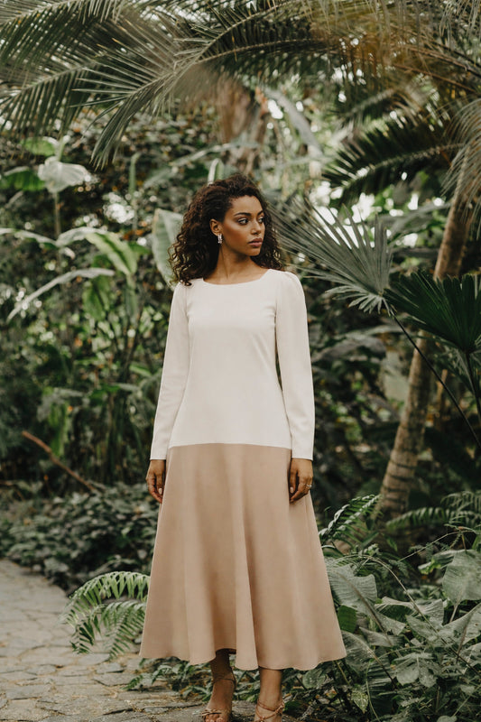 Vestido NACRA con mangas