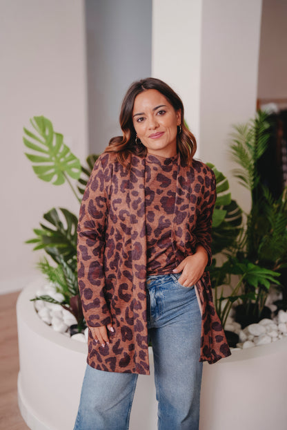 Cardigan TEIDE animal print