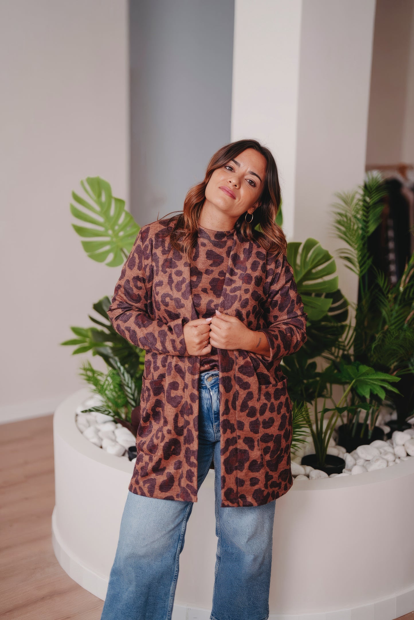 Cardigan TEIDE animal print