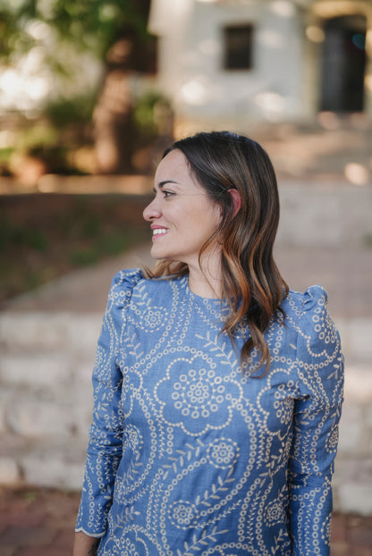 Vestido VESUBIO azul