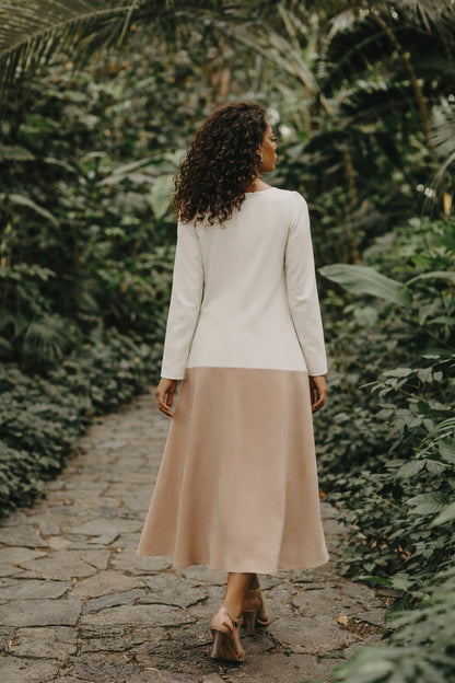 Vestido NACRA con mangas