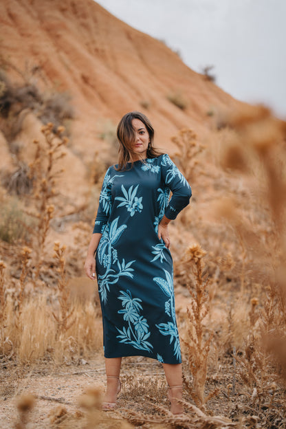 Vestido SAHARA tonos azules