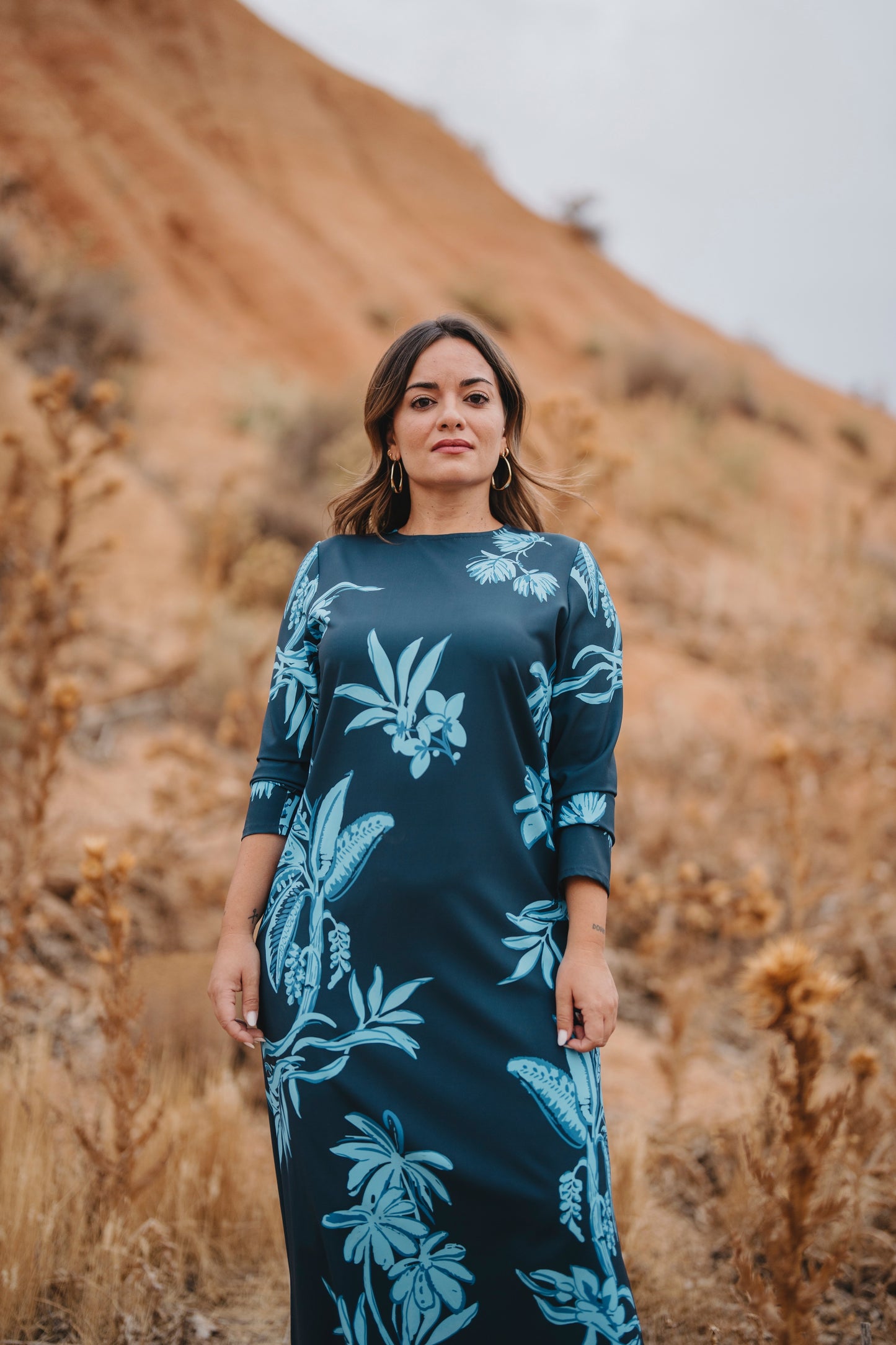 Vestido SAHARA tonos azules