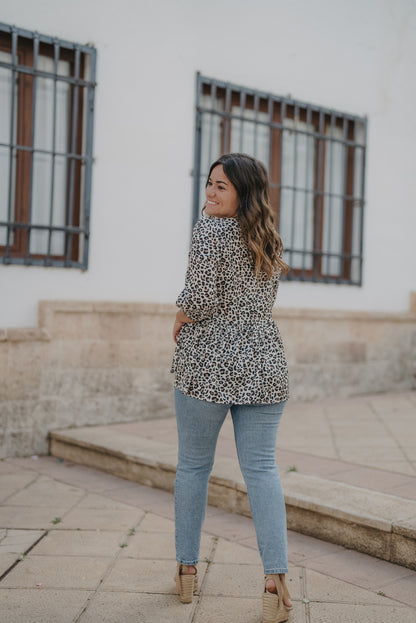 Blusa DIKIM estampado animal print