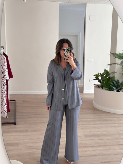 Conjunto WÓLOF rayas BURDEOS