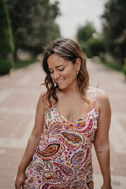 Vestido TORMENTA estampado Rosa