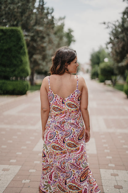 Vestido TORMENTA estampado Rosa