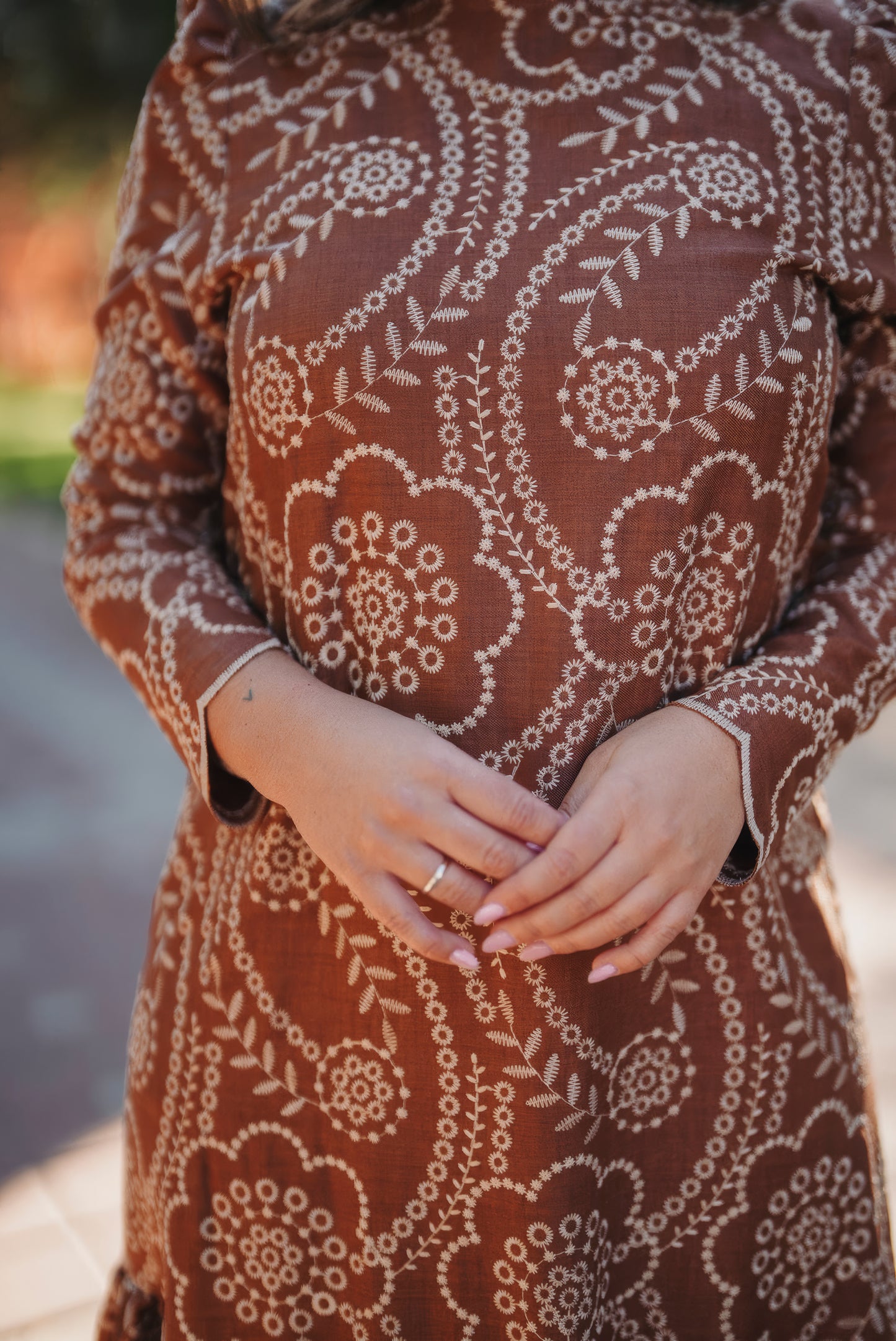 Vestido VESUBIO marrón