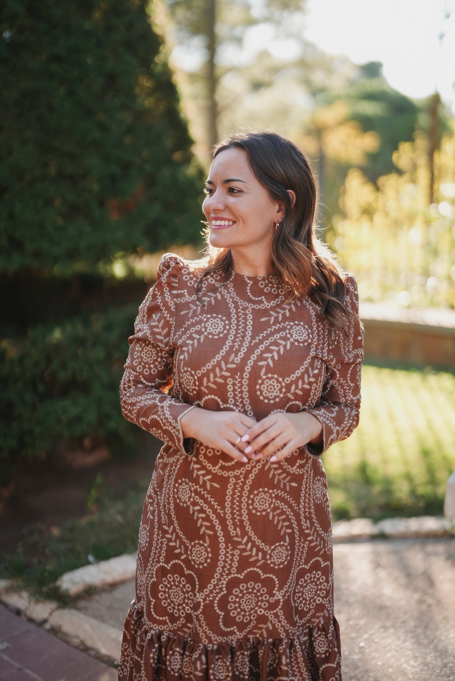 Vestido VESUBIO marrón