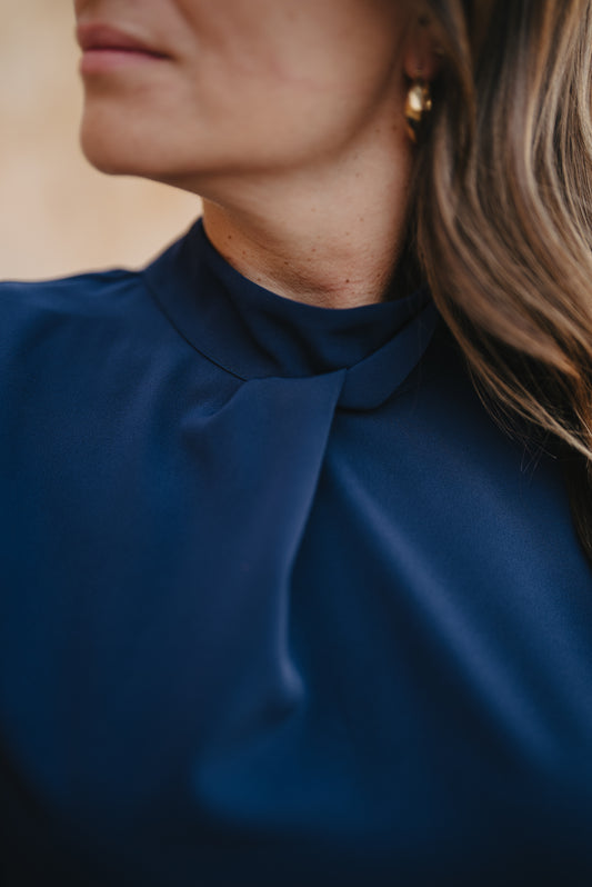 Blusa Nuba Azul navy