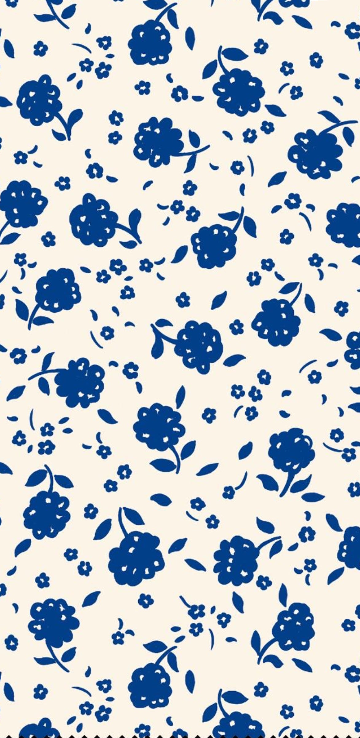 Pañuelo FLORES AZULES