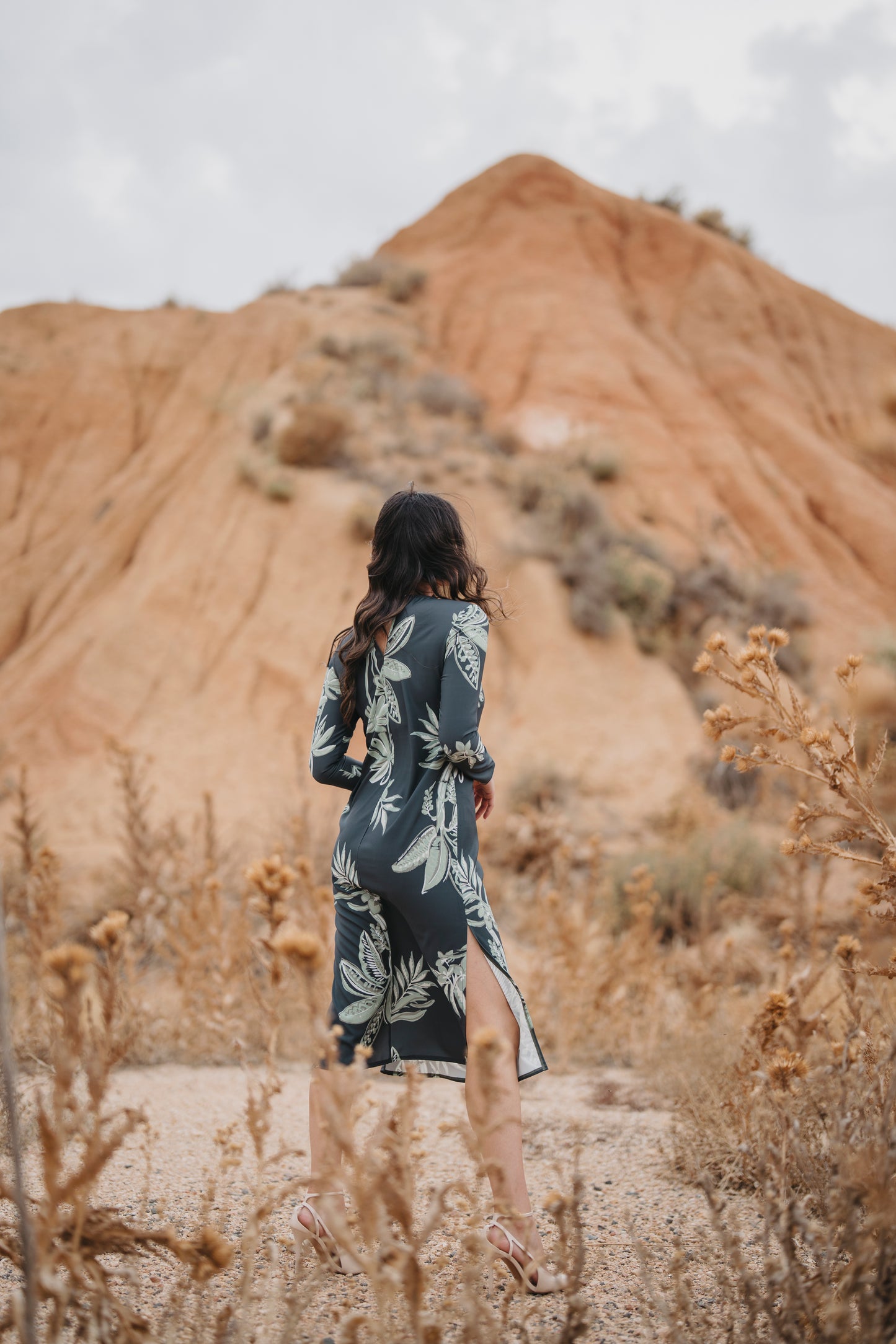 Vestido SAHARA tonos verdes