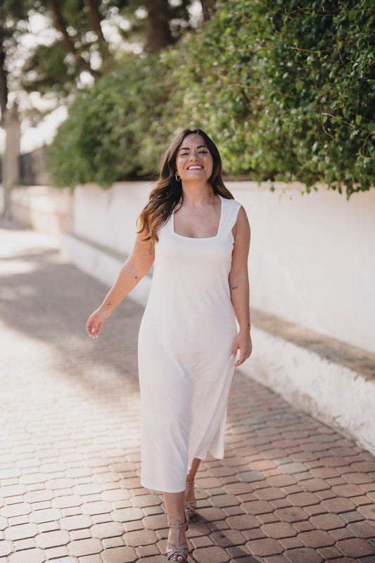 Vestido MAGNOLIA white