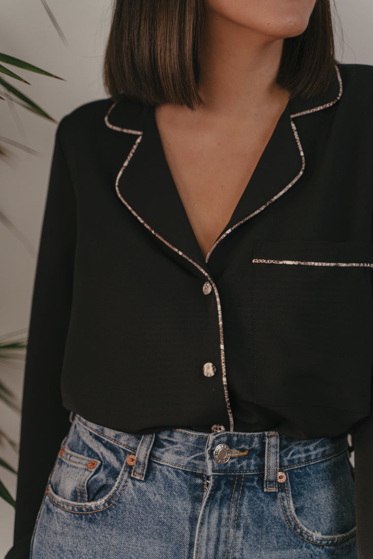 Camisa ATENAS NEGRO